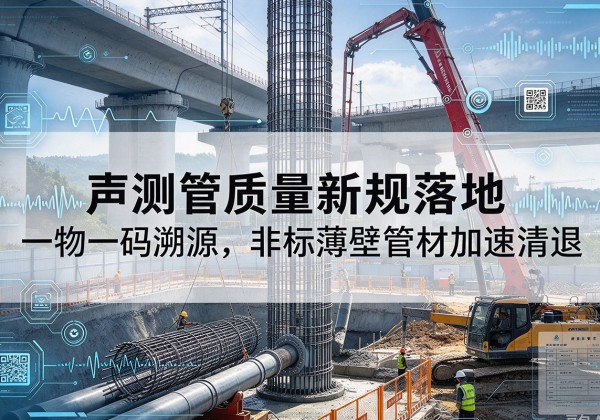 阿拉善右旗声测管质量新规落地，一物一码溯源，非标薄壁管材加速清退